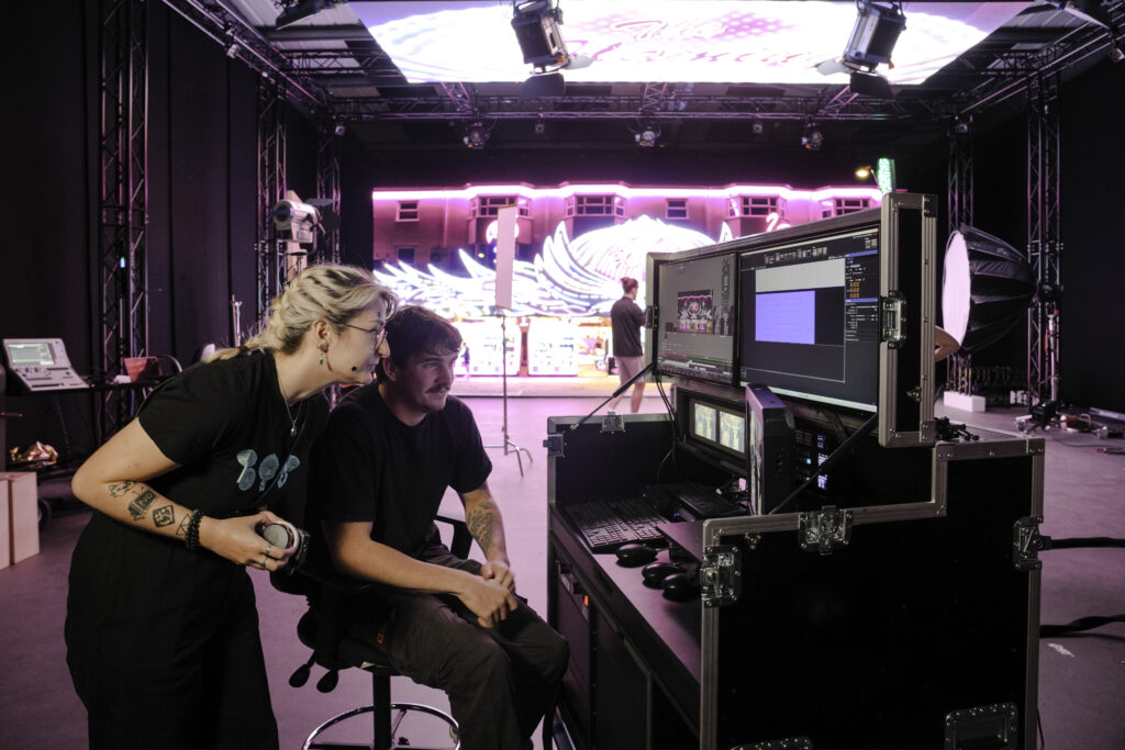 Virtual Production Studio at Havers Road in use